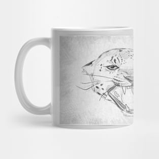 Leopard - Handmade Pencil Drawing Mug